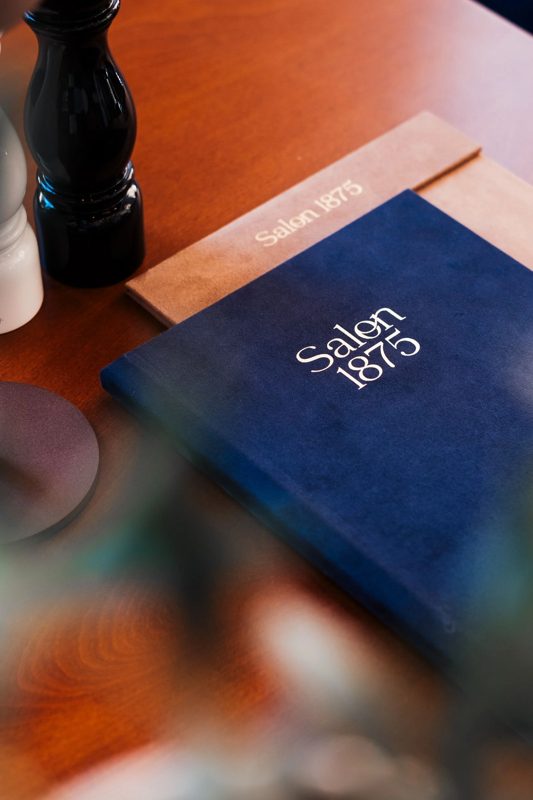 The Salon 1875 menu
